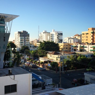 A view from the balcony in Santo Domingo