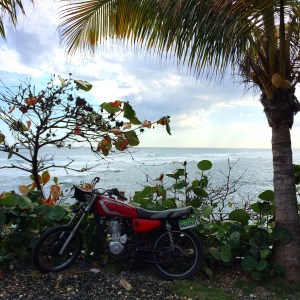 Moto by the sea