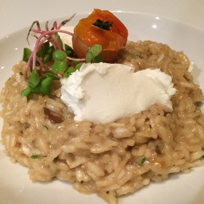 Mushroom Risotto at Laurel Restaurant