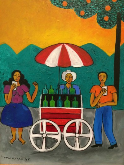 Painting at the Modern Art Museum of some street drinks