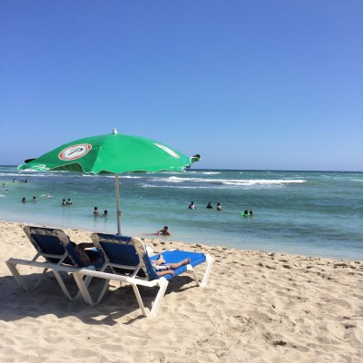 Relaxing at Juan Dolio Beach