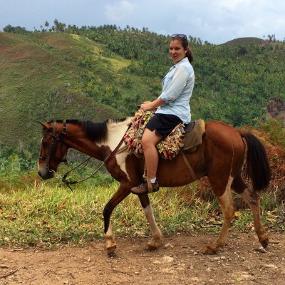 Riding Pinto the Horse