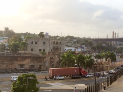 Santo Domignos Zona Colonial from the ocean