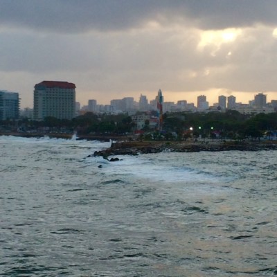 Santo Domingo from the ocean
