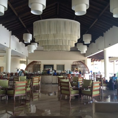 The lobby of the resort