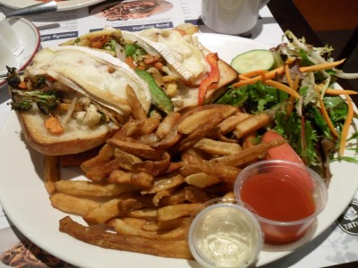 Tasty vegetarian meal in Old Quebec