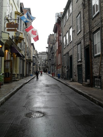 The streets of Quebec